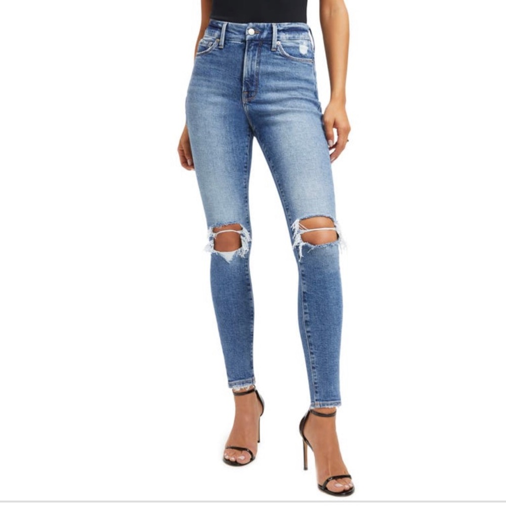 NWT Women's Good American Distressed Jeans